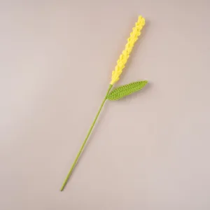 Fleur de lavande au crochet faite à la main avec une tige unique fleur artificielle déco.