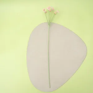 Handmade knitted baby's breath flower stem, exquisite crochet floral detail for home gift decor.