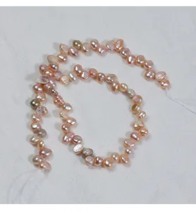 Natürliche Süßwasser Perlen barock unregelmäßig lose Perlen 4-5mm rosa DIY Schmuck Material.
