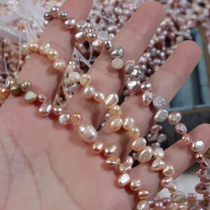 4-5mm natürliche Süßwasser Perlen, barocke unregelmäßige Perlen für DIY Schmuckherstellung.
