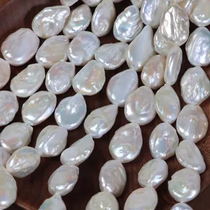 Natürliche Süßwasser Barock Perlen lose Perlen 15mm unregelmäßige Knöpfe DIY Schmuckzubehör