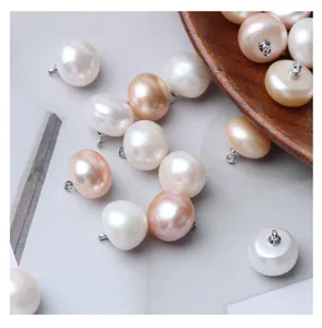 Natürliche Süßwasser Perle Knöpfe DIY Zubehör für Pullover Mantel Hemd Kleidung Dekoration