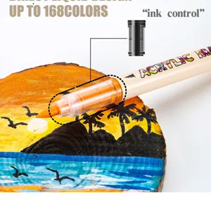 Soft-tip direct liquid acrylic marker pen, perfect for art graffiti and DIY painting.