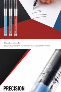 Bolígrafo roller de 0.5 mm escritura suave tinta líquida bolígrafos gel material oficina