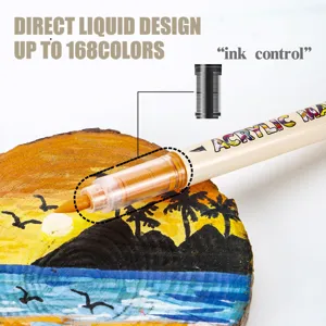 Acrylic marker pen soft head direct liquid design colorful art graffiti drawing pen