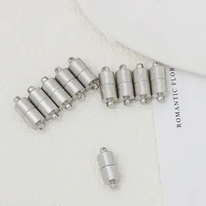 Cierres magnéticos de acero inoxidable para joyería, conectores de pulseras y collares.