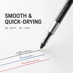 Bolígrafo de gel 0.5mm secado rápido tinta negra escritura suave oficina y escuela.