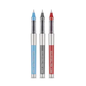 Bolígrafo de gel de líquido directo 0.5mm punta fina secado rápido oficina y escuela.