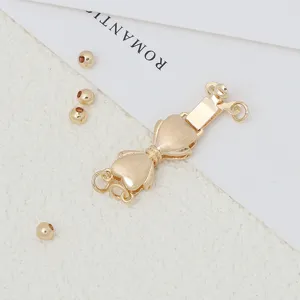 Cierre chapado en oro para collar y pulsera de múltiples hilos accesorios de joyería DIY.