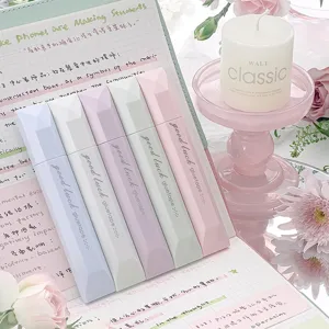 Kleurrijke Puntjes Lijmband Set Macaron Pastel Dubbelzijdig Plakband Pen Grote Capaciteit Kantoorartikelen Voor Dagboek School En Kantoor