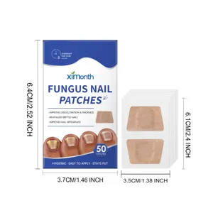 XIMONTH fungus nail patches 50pcs overnight nail care repair strips for damaged nails.