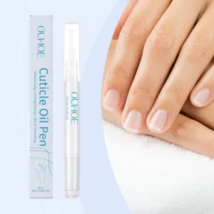 OUHOE Penna Olio Cuticole Cura Unghie Essenza Idratante Rinforzante Assorbimento Rapido 3ml