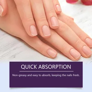 Olio essenziale per la cura delle unghie per un rapido assorbimento e idratazione.