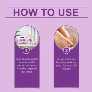 OUHOE sal de baño rosa para pies suave diario nutritivo exfoliante cuidado detalle
