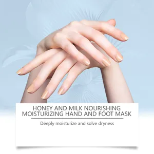 Maschera mani e piedi al miele e latte idratante profondo per la cura della pelle