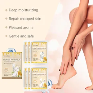 Oceaura maschera mani e piedi al miele e latte, trattamento di cura idratante profonda pelle.