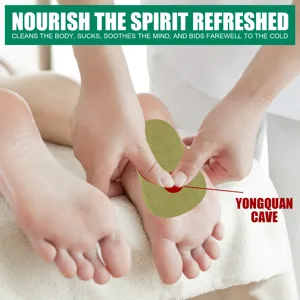 Wormwood foot patch for deep cleaning, relaxing body pressure, and improving sleep quality.