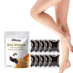 South Moon bee venom herbal foot soak beads detail, 10 pieces pack for personal foot care.