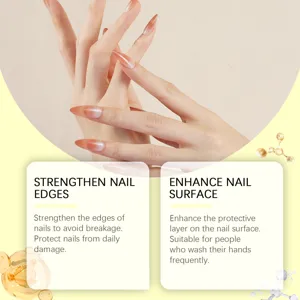 Nagelreparatievloeistof versterkt randen en beschermt het oppervlak voor dagelijkse zorg.