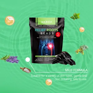Perlas para baño de pies de hierbas HOUKEA con extractos naturales para el cuidado corporal.