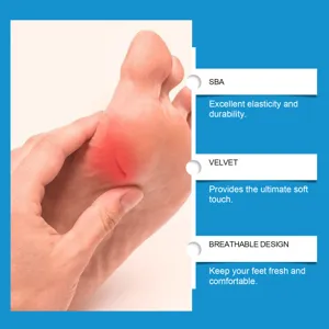Detailansicht des Fußpflegeprodukts mit elastischem, samtweichem und atmungsaktivem Design.