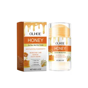 OUHOE Miel Crema Hidratante para Manos y Pies Stick Exfoliante Cuidado de Piel 40g