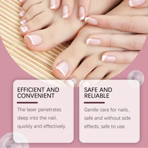 Detailed view of hand and foot nail care device treatment, effective and safe nail care.