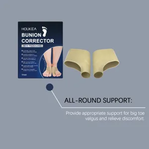 HOUKEA bunion corrector sleeves provide gentle support and relieve big toe valgus discomfort.