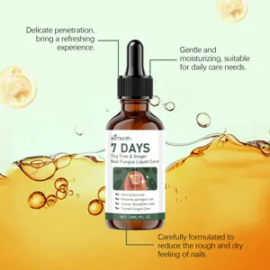 XIMONTH nail fungus liquid care, 30ml tea tree and ginger formula for daily nail repair.