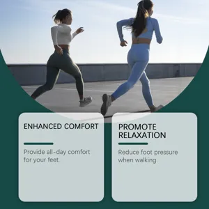 Comfortable sports running insoles designed to reduce foot pressure and enhance outdoor comfort.