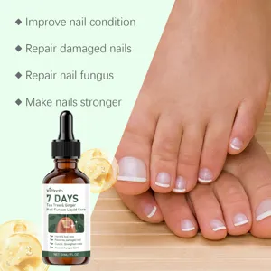 XIMONTH nail fungus liquid care, tea tree and ginger repair serum, strengthen damaged nails, 30ml.
