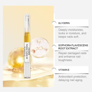 OUHOE cuticle oil pen with glycerin, Sophora flavescens and vitamin E for nail care and moisturizing.