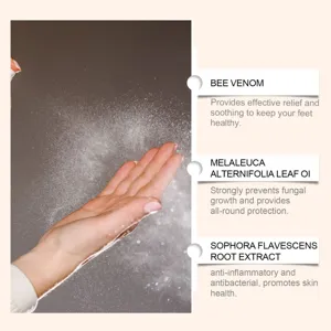 Spray de soin pour les ongles au venin d'abeille avec huile d'arbre à thé et extrait de sophora.