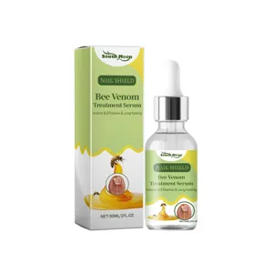 South Moon bee venom nail repair treatment serum bottle and box packaging with dropper 30ml.
