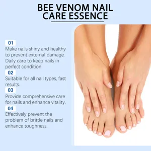 Bee venom nail care essence for healthy and shiny nails, daily repair and strengthening.