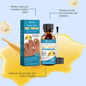 XIMONTH Fungi Out Bee Venom Nail Care Essence 15ml for repairing and nourishing toenails.
