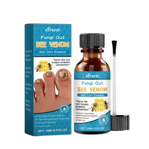 XIMONTH Fungi Out bee venom nail care essence for healthy toenails and nail repair treatment.
