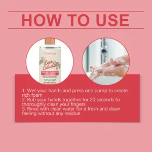 OceAura hydrating coconut hand wash liquid soap 100ml gentle daily cleansing and nourishing care.
