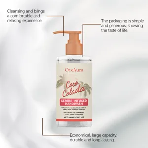 OceAura coconut hydrating hand wash gentle cleansing moisturizing portable liquid soap 100ml