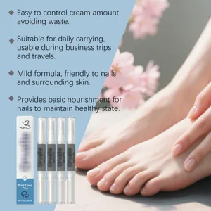 Nail care pen set, portable liquid nutrient oil for daily manicure, healthy nail surface care.