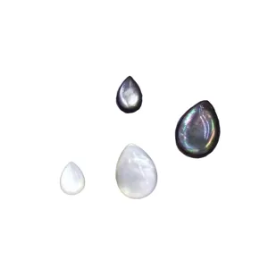 Cabujones de concha natural en forma de gota piedras para accesorios de joyería DIY