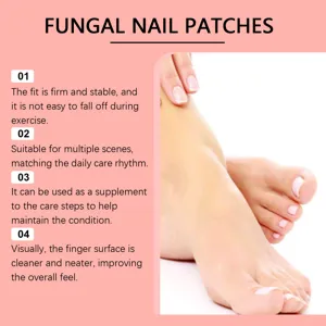 Nail care patches for gentle nourishment, stable fit, convenient daily foot and nail care.