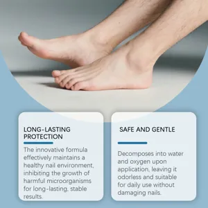 Detail view of nail care spray for hands and feet, featuring gentle daily moisturizing.