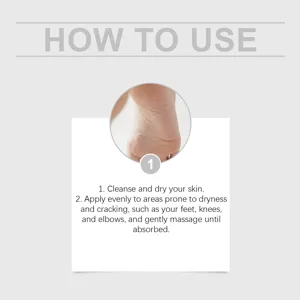 Graphique de détail des instructions d'utilisation du stick de soin des pieds EELHOE.