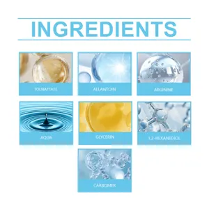 LANISKA nail care essence ingredient detail chart showing core formula and active components.