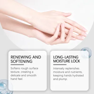 Vitamin E hand mask detail view showing smooth and deeply hydrated skin for daily hand care.