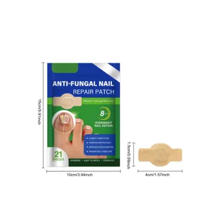 Patch de réparation des ongles antifongique hydrogel soin des orteils 21 pièces portable