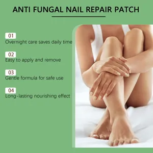 Patch de réparation d'ongle anti-fongique pour un soin quotidien doux, hydratant et sûr.