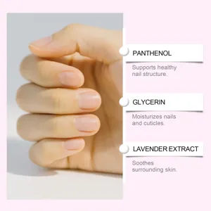Nail care oil pen with panthenol glycerin and lavender extract for daily nail and cuticle care.