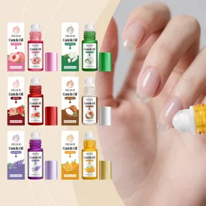 EELHOE Fruit Scented Cuticle Oil 5ml Portable Nail Care Moisturizer Detail Image Display